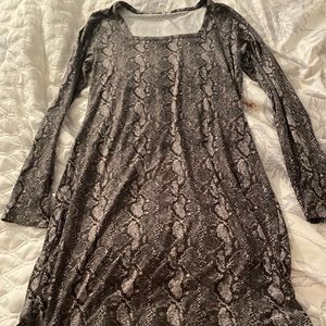 Mudd snake print dress